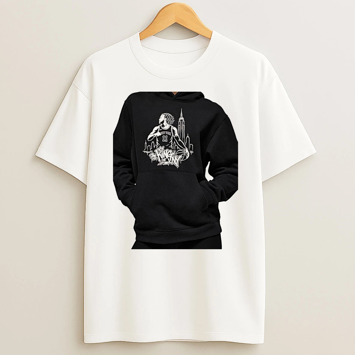 Officials Jalen Brunson New York Knicks The King Of Ny Premium T Shirt Sweatshirt Hoodie