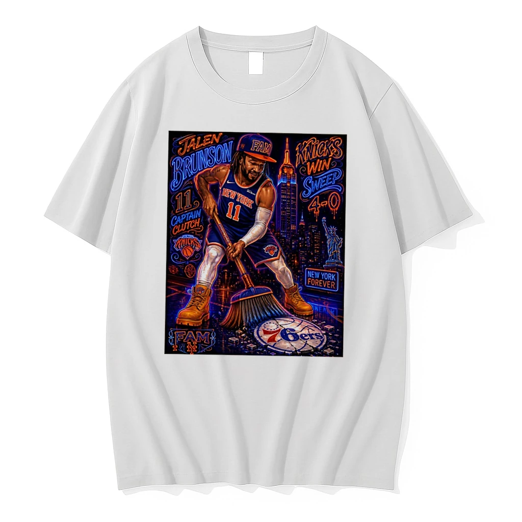 Officials Jalen Brunson New York Knicks Win Sweep 4 0 Tee Premium T Shirt Sweatshirt Hoodie