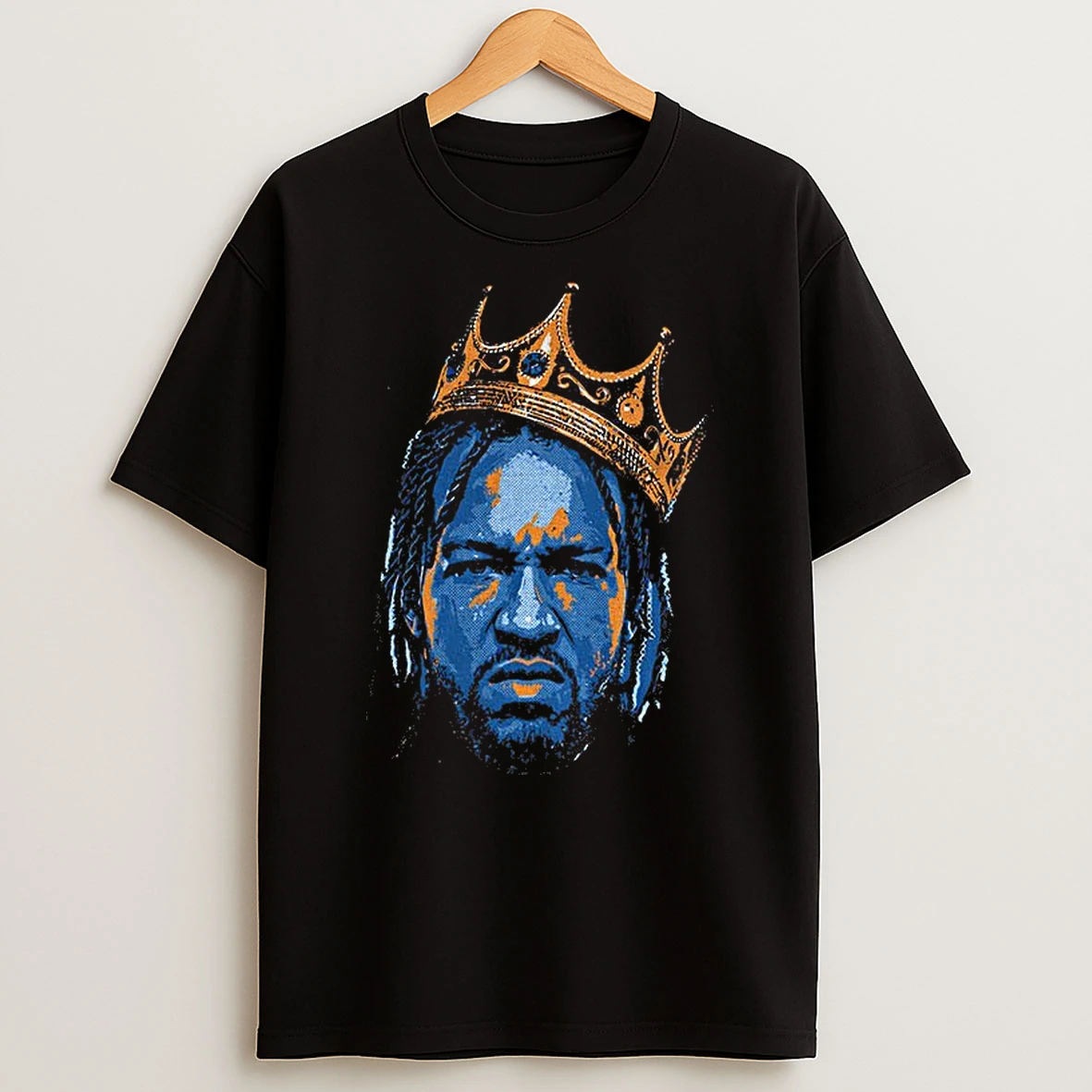 Officials Jalen Brunson Big Face King Of New York Knicks Basketball 2026 Premium T Shirt Sweatshirt Hoodie