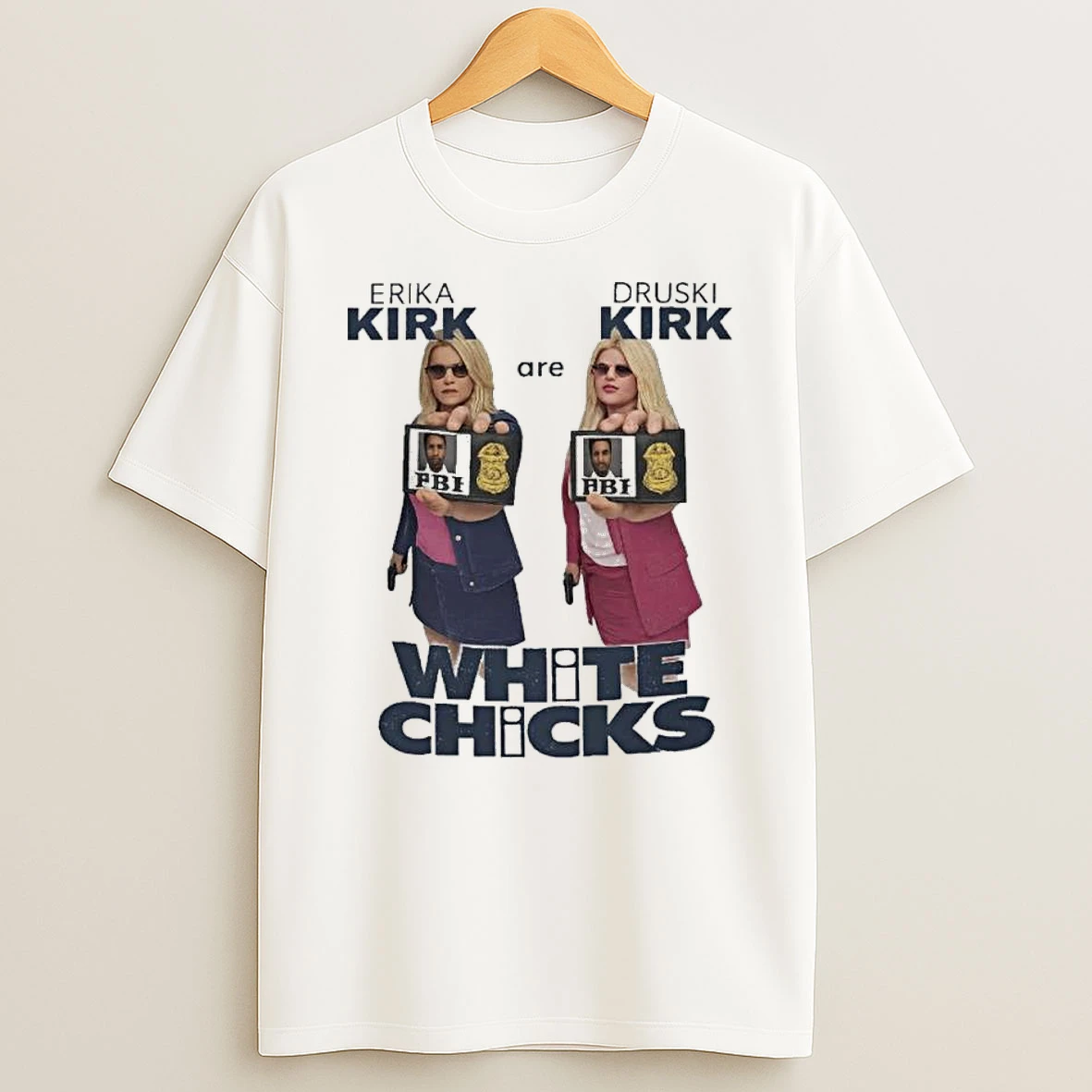 Officials Jaxson Hayes Erika Kirk Are Druski Kirk White Chicks 1 Premium T Shirt Sweatshirt Hoodie