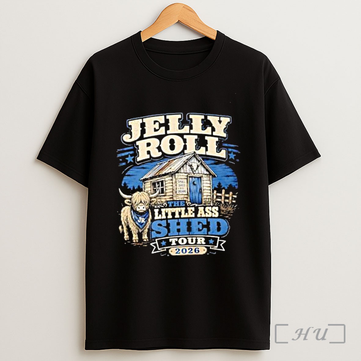 Officials Jelly Roll The Little Ass Shed Tour 2026 Small Shed Big Dreams Highland Cow Premium Shirt Sweatshirt Tee