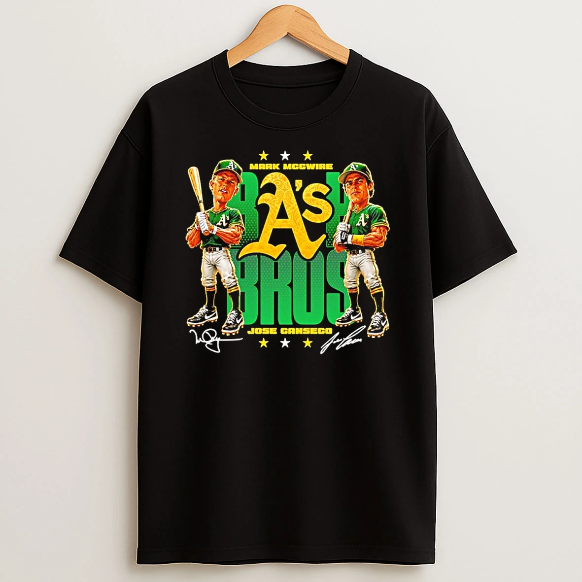 Officials Jose Canseco And Mark Mcgwire Oakland Athletics Signature Premium T Shirt Sweatshirt Hoodie