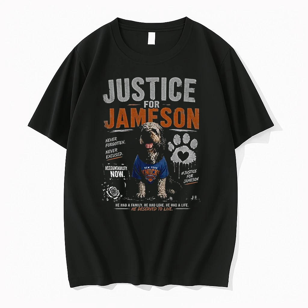 Officials Justice For Jameson Dog Never Forgotten New York Knicks Basketball Nba 2026 Premium T Shirt Sweatshirt Hoodie