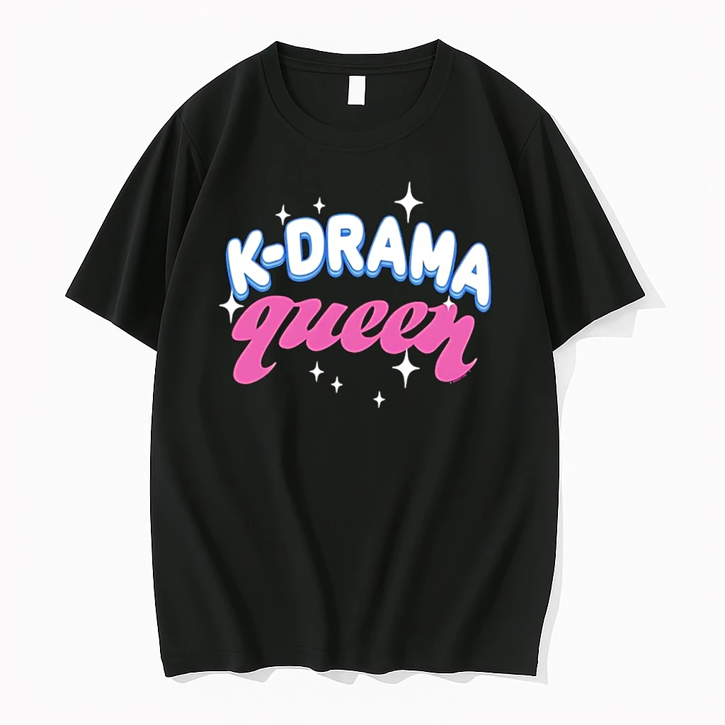 Officials K Drama Queen Stars Korean Drama Fan Apparel Trending Style 2026 Black Premium T Shirt Sweatshirt Hoodie