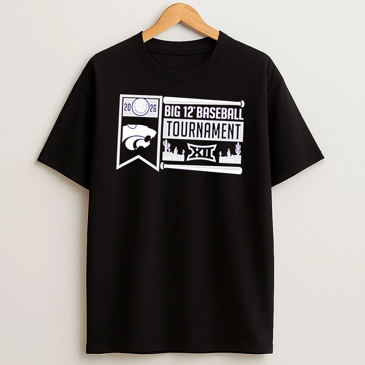 Officials K State Wildcats 2026 Big 12 Baseball Tournament Participant Tee Premium T Shirt Sweatshirt Hoodie