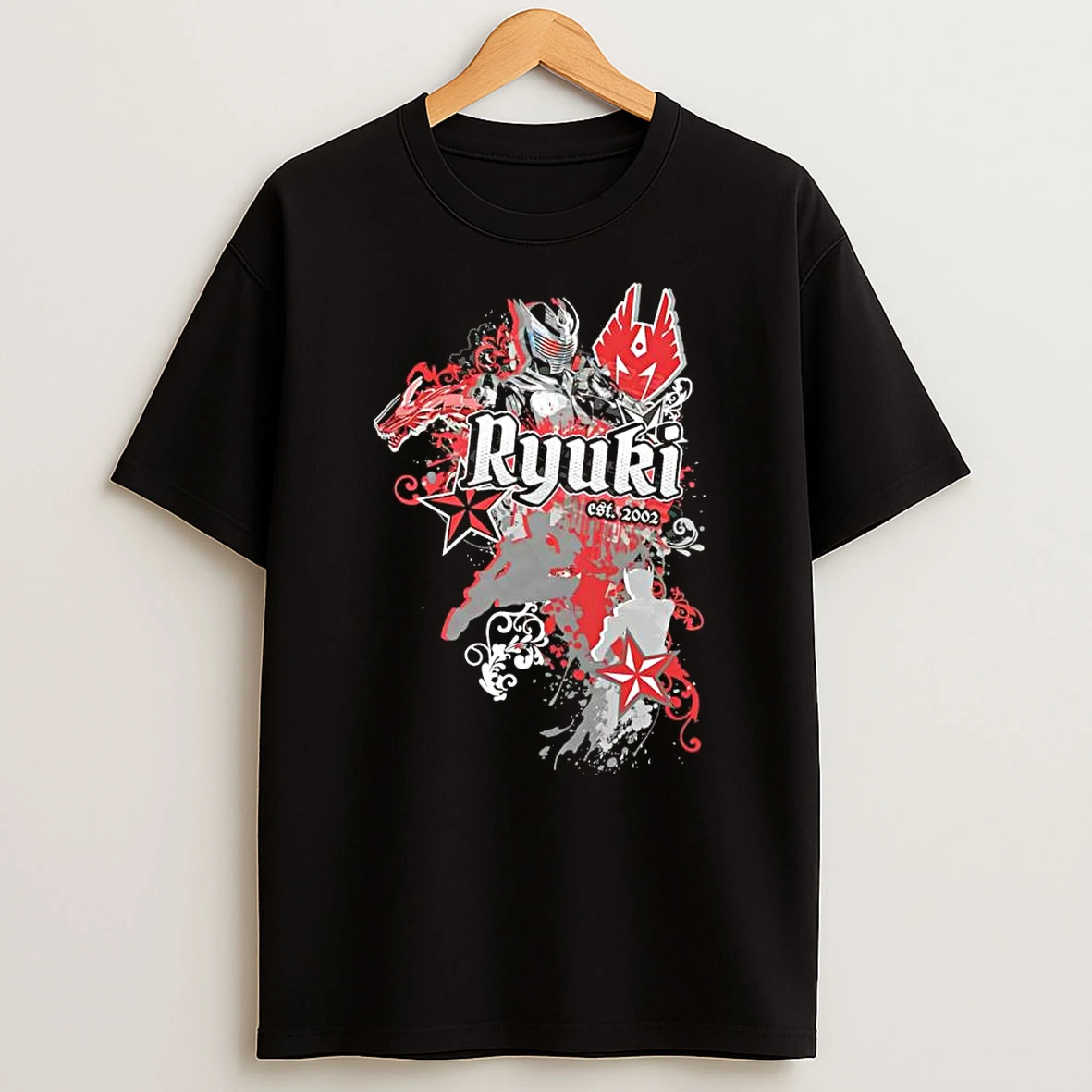 Officials Kamen Rider Ryuki Dragon Est 2002 Premium T Shirt Sweatshirt Hoodie