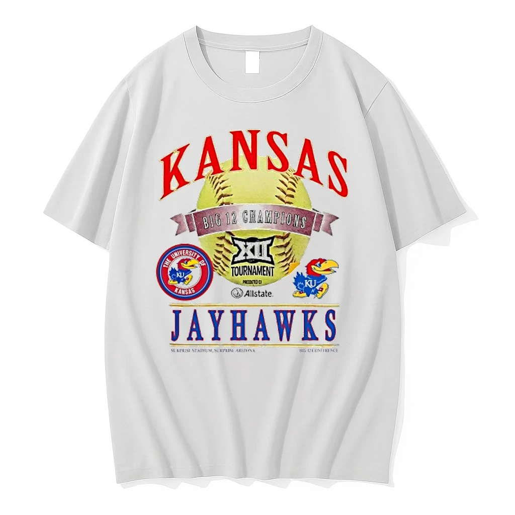 Officials Kansas Jayhawks 2026 Big 12 Baseball Conference Tournament Champions Premium T Shirt Sweatshirt Hoodie