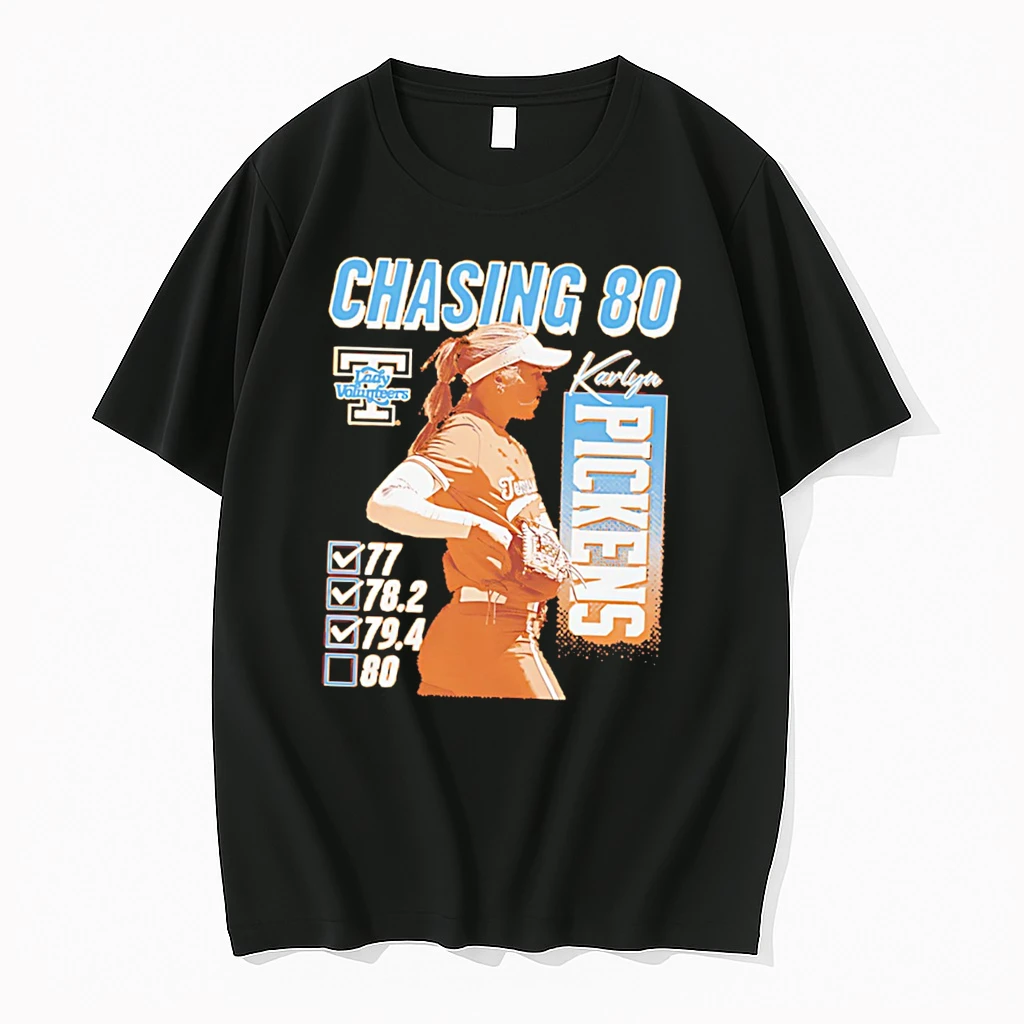 Officials Karlyn Pickens Tennessee Softball Chasing 80 Tee Premium T Shirt Sweatshirt Hoodie