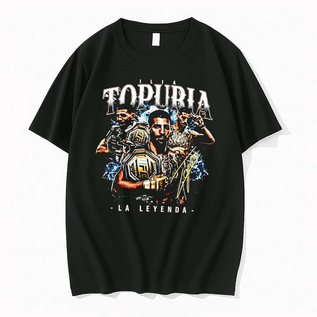 Officials La Leyenda Ilia Topuria Ufc Champion Athletic Fighter Black Premium T Shirt Sweatshirt Hoodie