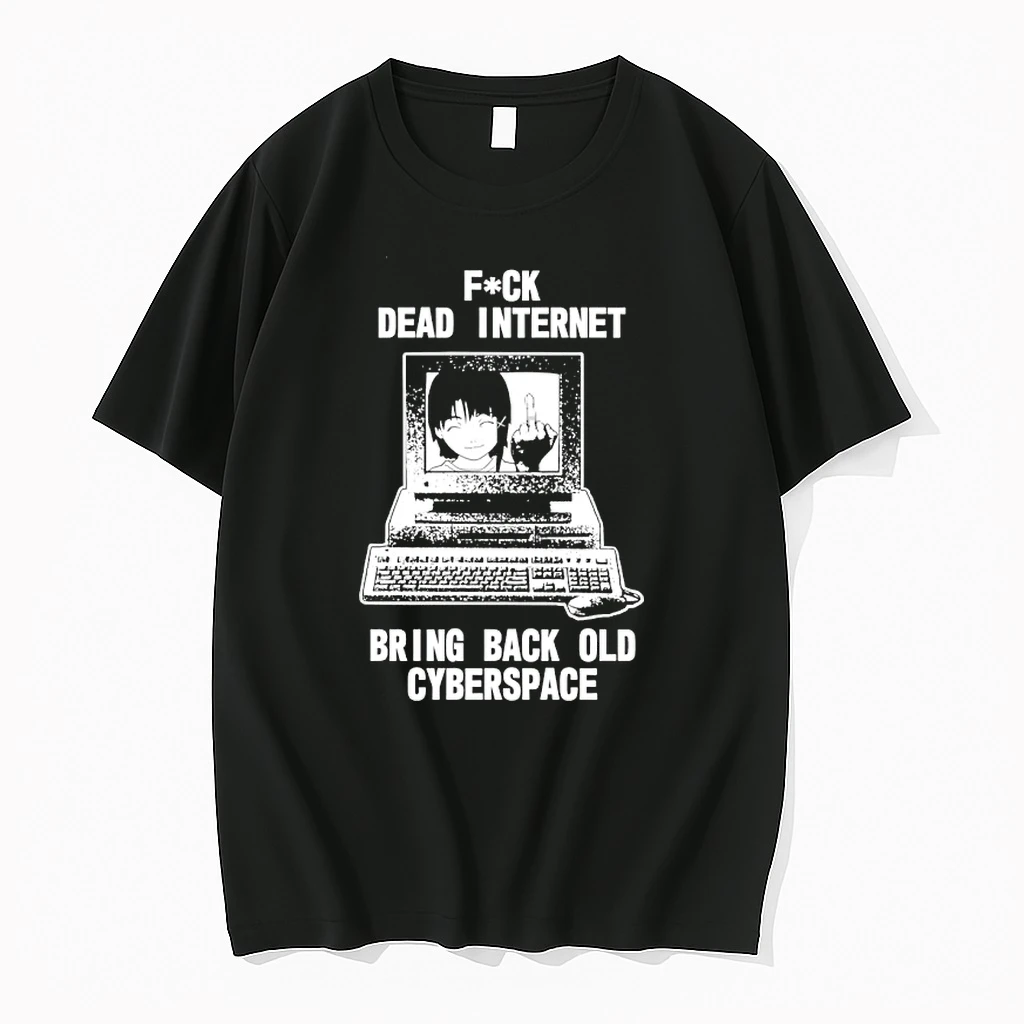 Officials Lain Iwakura Fuck Dead Internet Bring Back Old Cyberspace Premium T Shirt Sweatshirt Hoodie