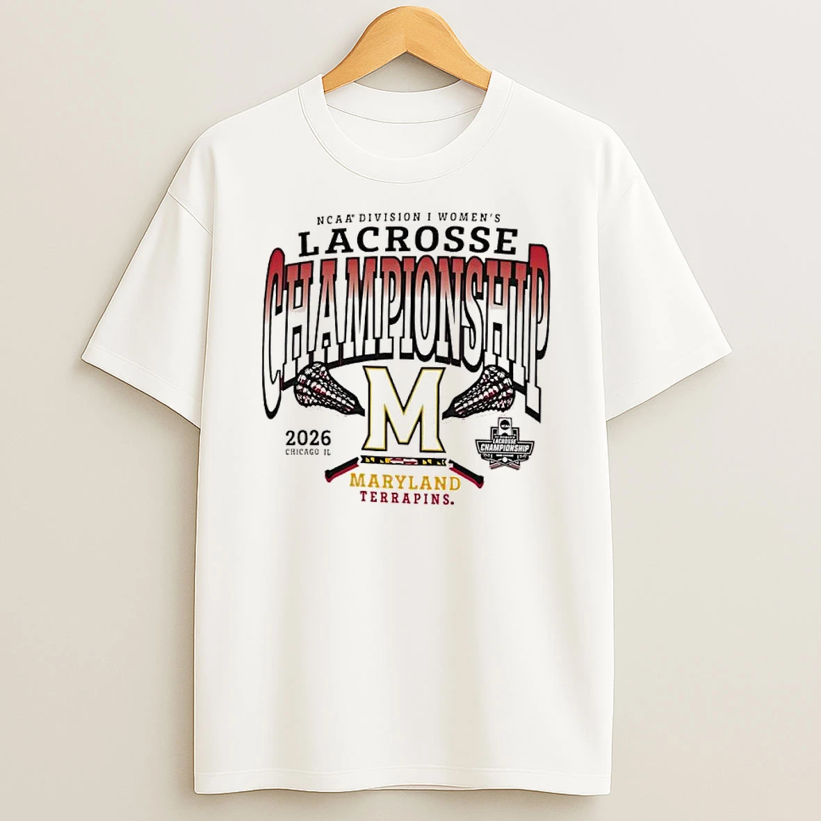 Officials Maryland Terrapins Ncaa Division I Womens Lacrosse Championship 2026 Chicago Premium T Shirt Sweatshirt Hoodie