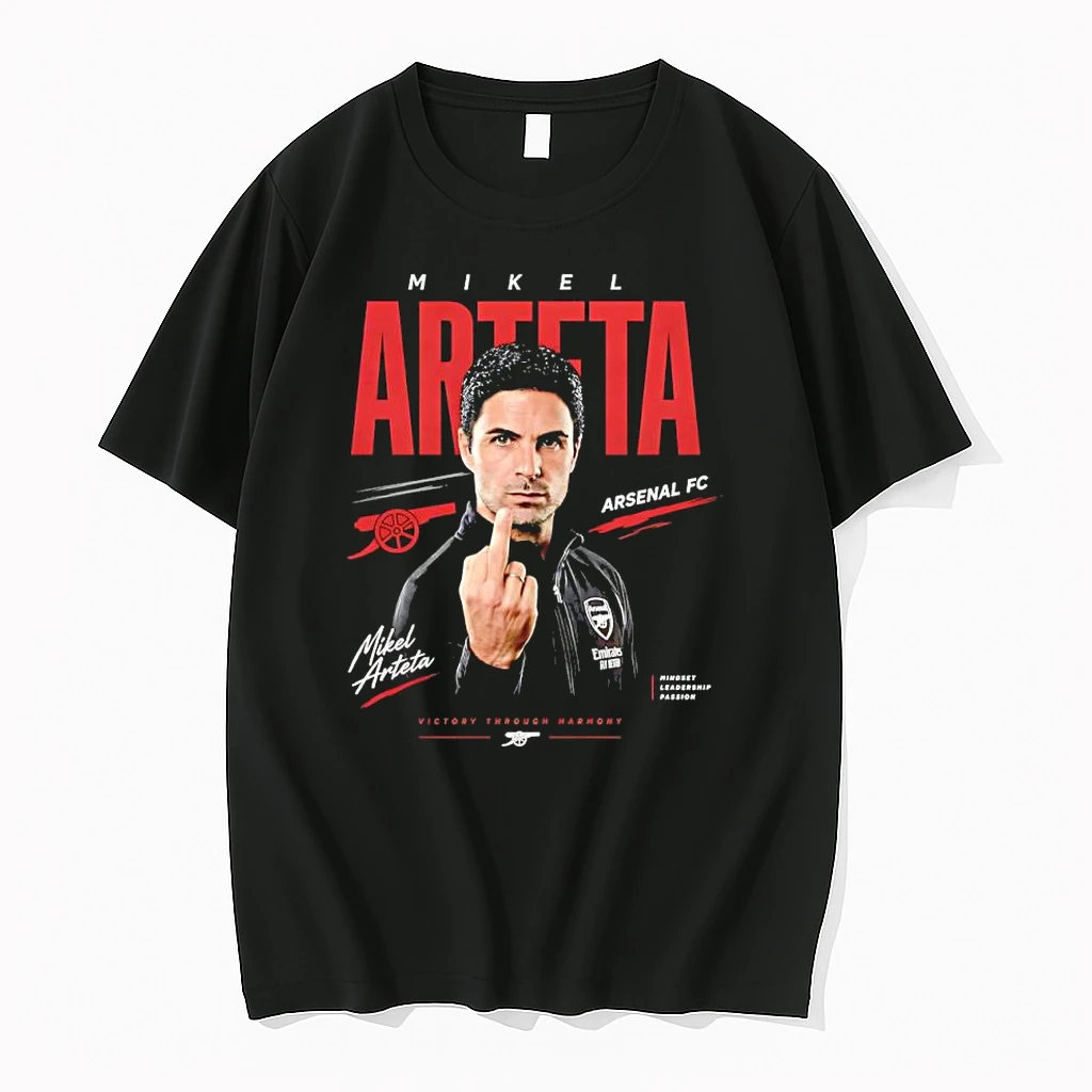 Officials Mikel Arteta Middle Finger Arsenal Fc Premier League Champions 2026 Premium T Shirt Sweatshirt Hoodie