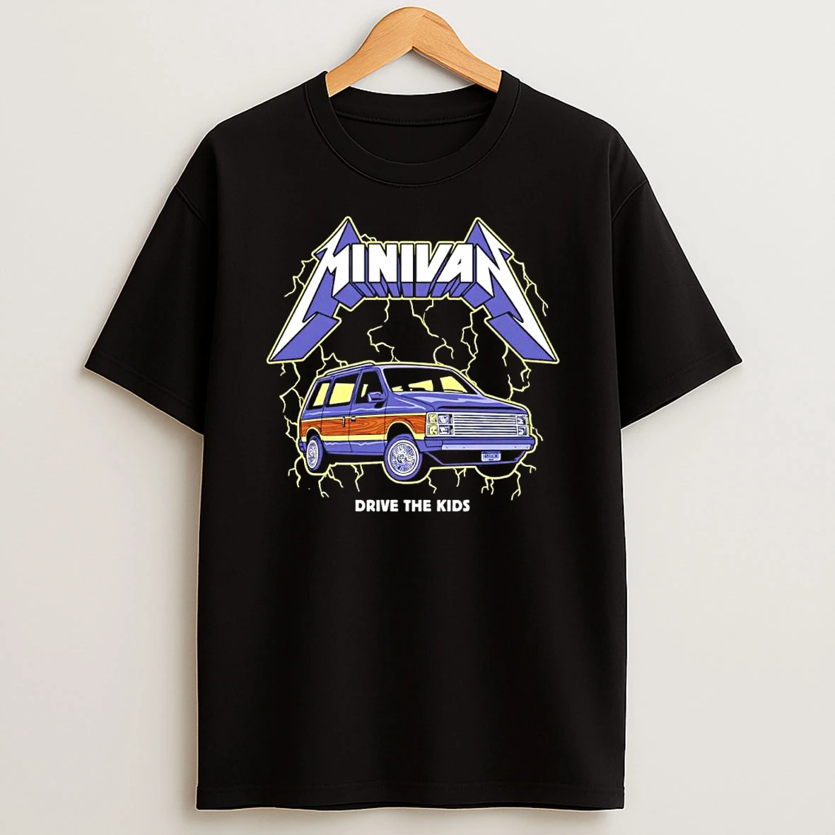 Officials Minivan Metallica Parody Drive The Kids Woodie Van Premium T Shirt Sweatshirt Hoodie