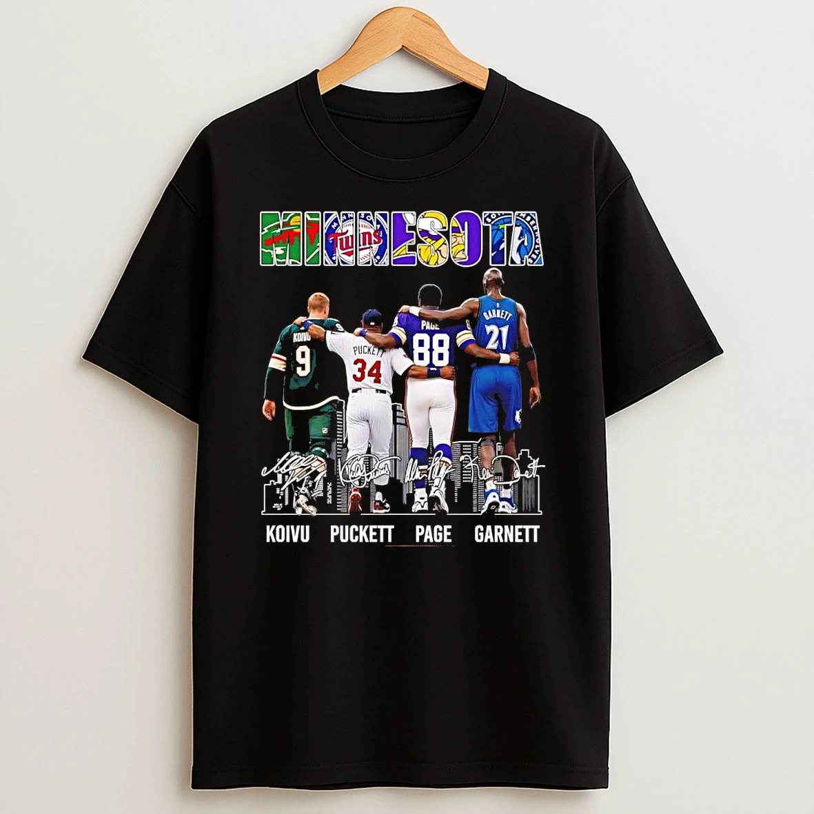 Officials Minnesota Wild Twins Vikings Timberwolves Legends Name Premium T Shirt Sweatshirt Hoodie