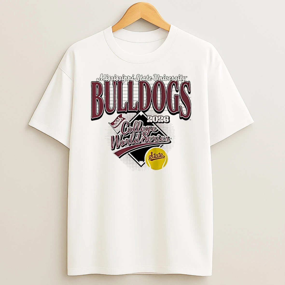 Officials Mississippi State University Bulldogs Ncaa Womens College World Series 2026 Softball Premium T Shirt Sweatshirt Hoodie