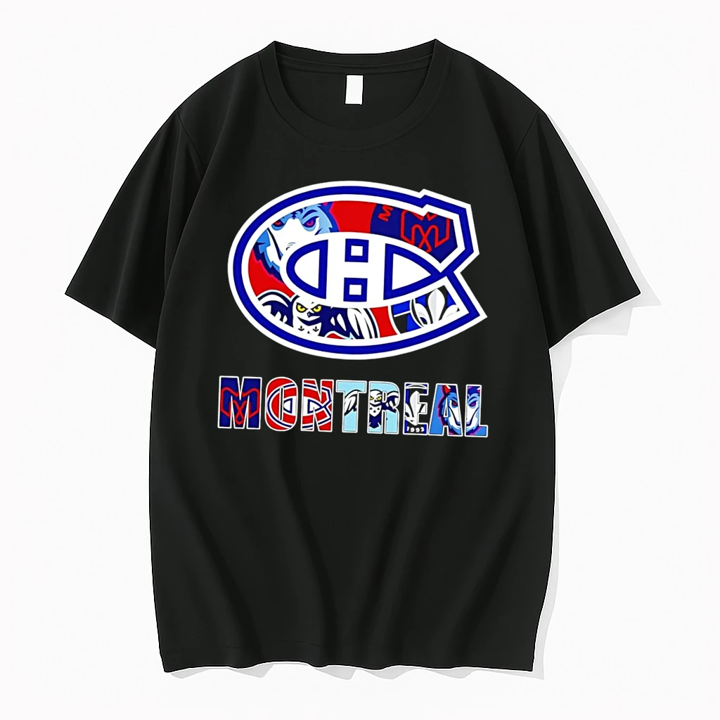 Officials Montreal Canadiens Logo Sports Teams Mashup Black Premium T Shirt Sweatshirt Hoodie