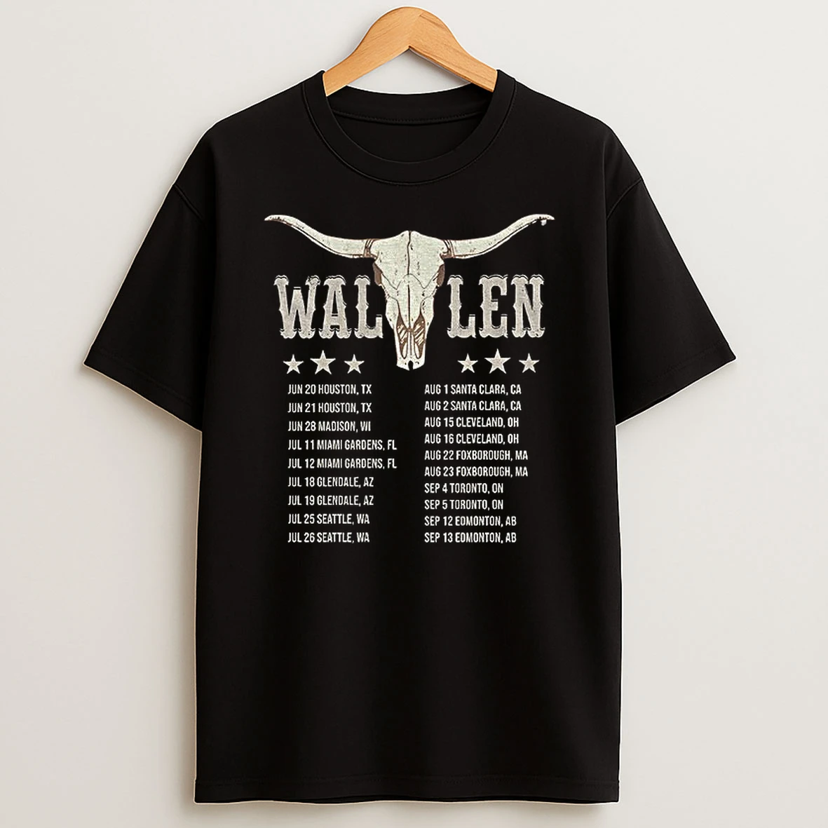 Officials Morgan Wallen Country Music Tour Dates Houston Santa Clara Cleveland Vintage Premium T Shirt Sweatshirt Hoodie