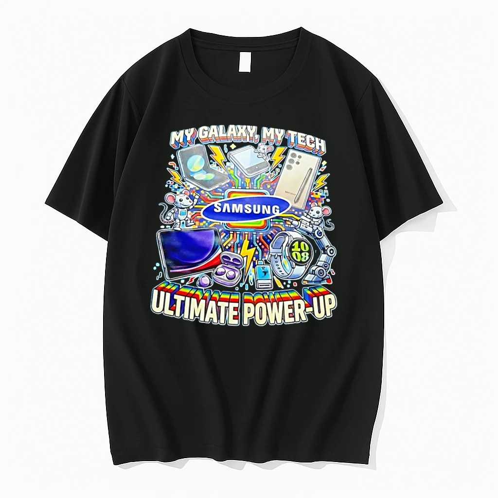 Officials My Galaxy My Tech Ultimate Power Up Samsung Robot Mouse Tech Devices Black Premium T Shirt Sweatshirt Hoodie