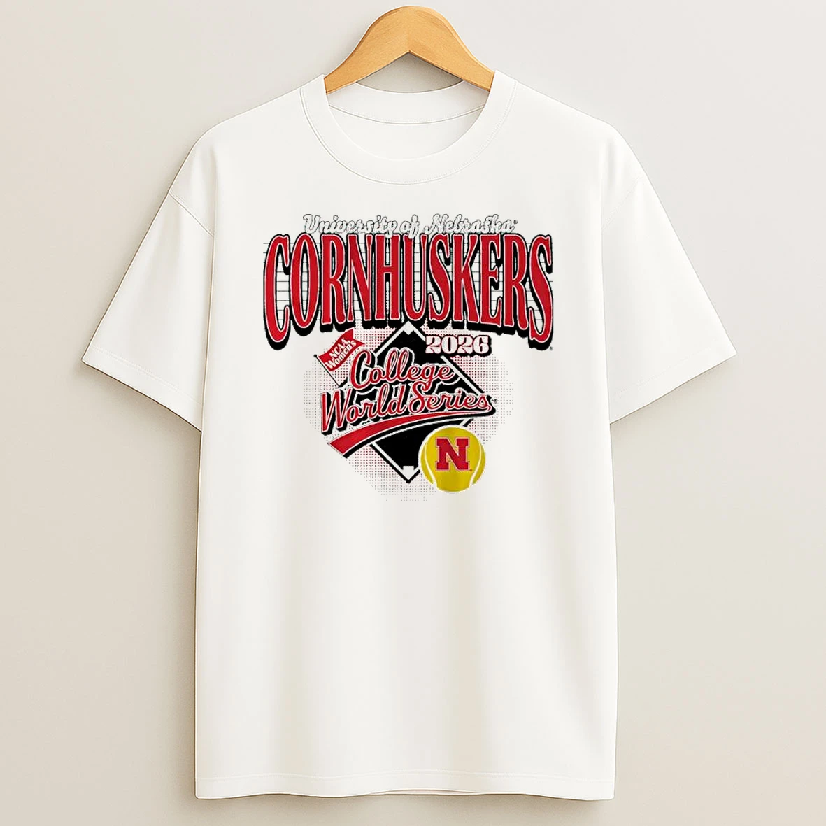 Officials Nebraska Cornhuskers Ncaa Womens 2026 College World Series Softball Premium T Shirt Sweatshirt Hoodie