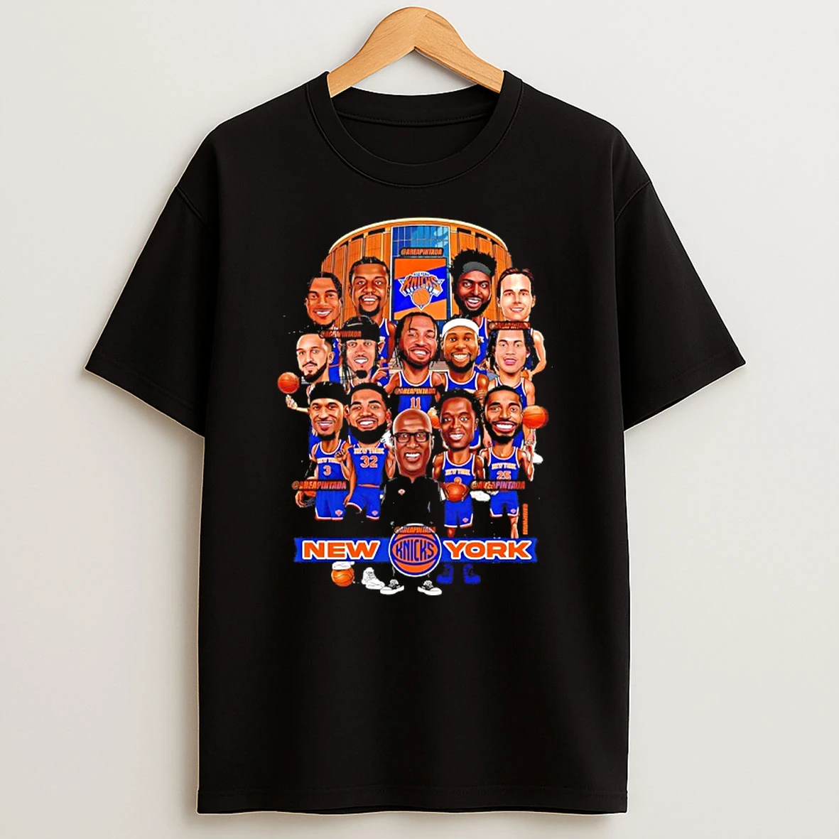 Officials New York Knicks Champions Team Bobblehead Premium T Shirt Sweatshirt Hoodie