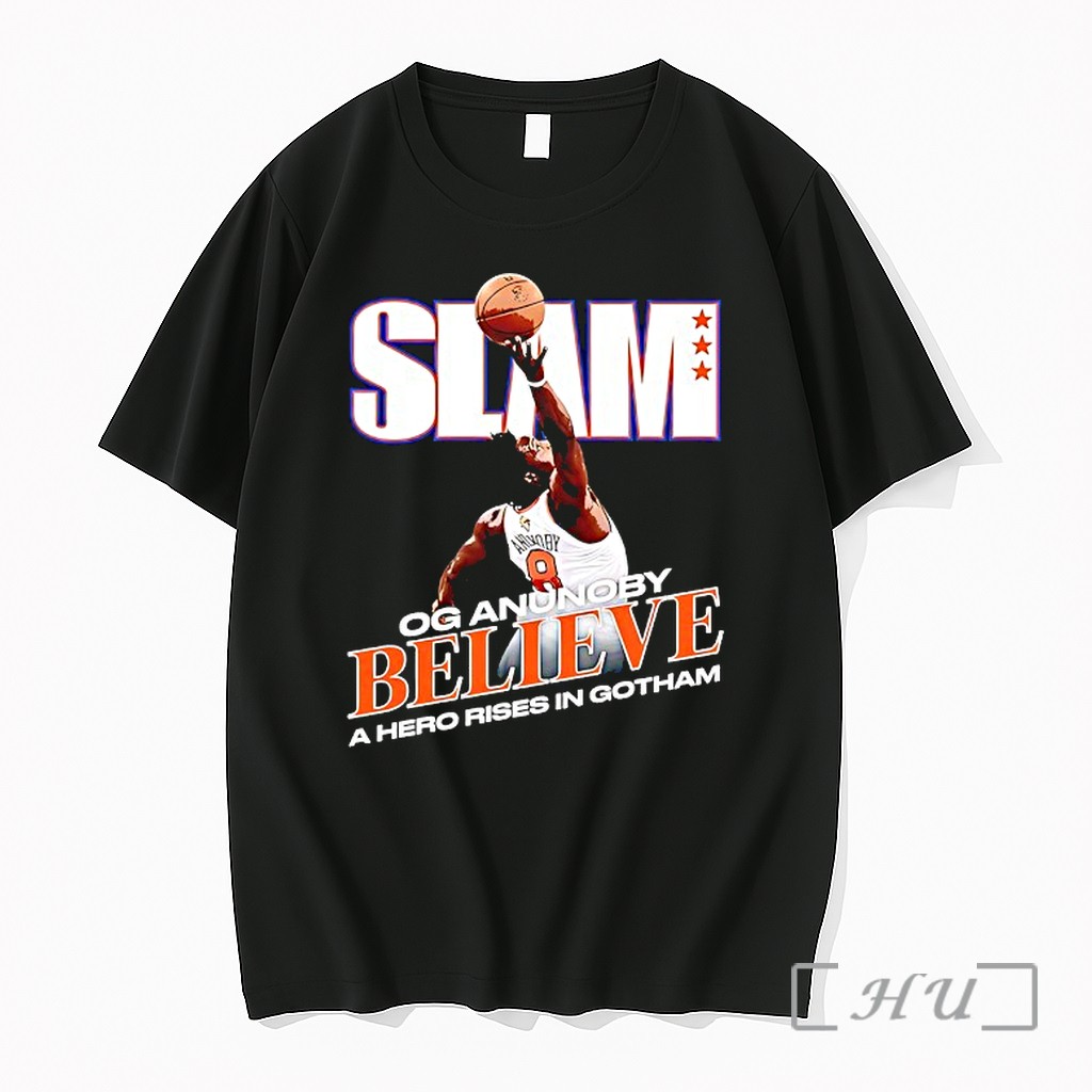 Officials New York Knicks Og Anunoby Believe A Hero Rises In Gotham Premium Shirt Sweatshirt Tee