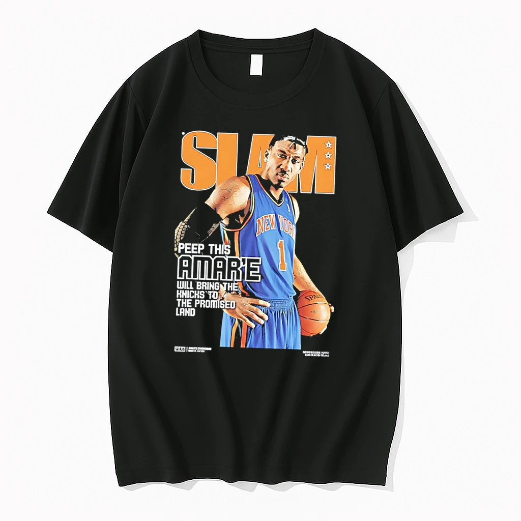 Officials New York Knicks Slam Peep This Amare Stoudemire Will Bring The Knicks To The Promised Land Tee Premium T Shirt Sweatshirt Hoodie