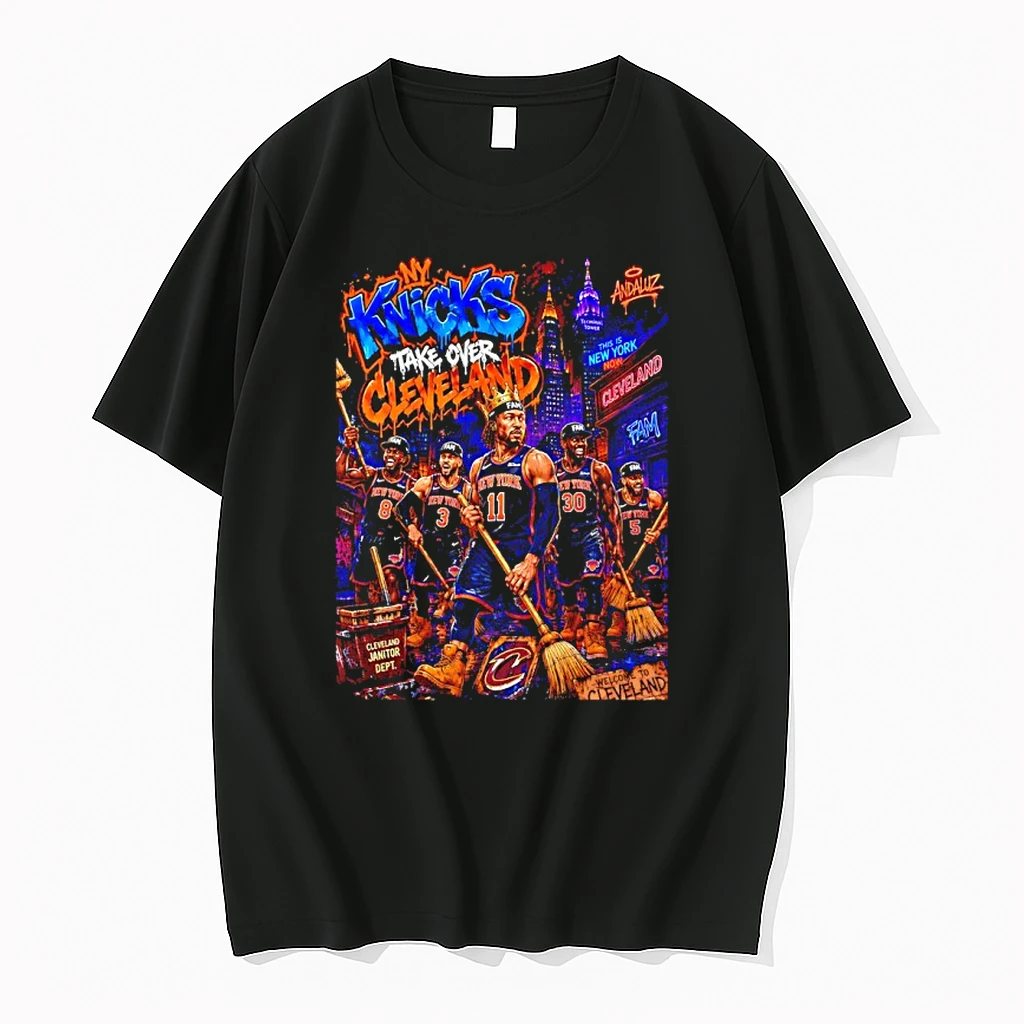 Officials New York Knicks Take Over Cleveland Cleaning Premium T Shirt Sweatshirt Hoodie