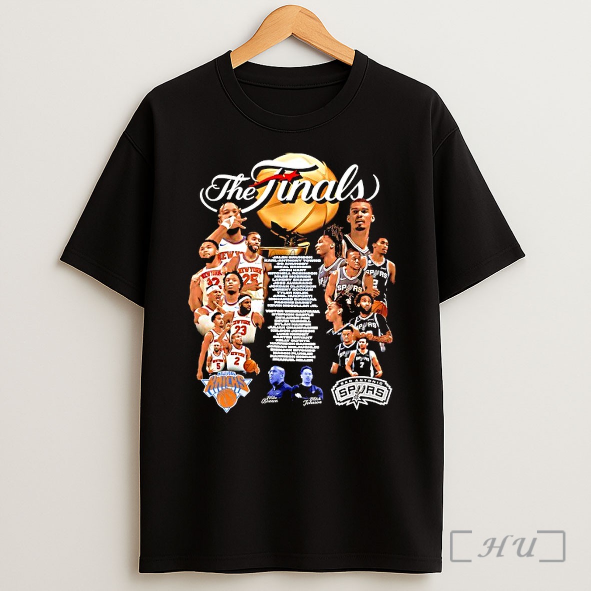 Officials New York Knicks Vs San Antonio Spurs Nba The Finals 2026 Mike Brown Vs Mitch Johnson Premium Shirt Sweatshirt Tee