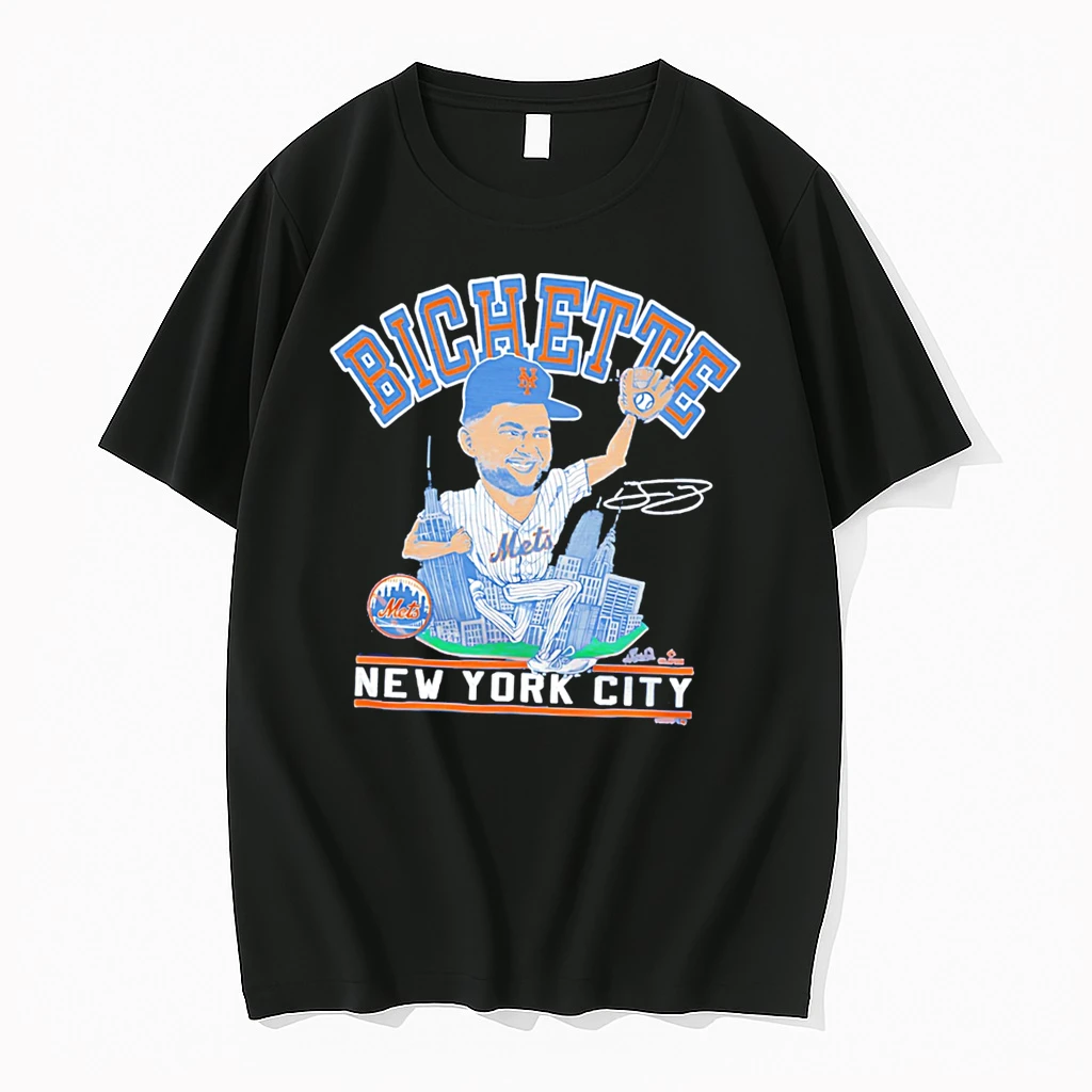 Officials New York Mets Bo Bichette Caricature Tri Blend Tee Premium T Shirt Sweatshirt Hoodie