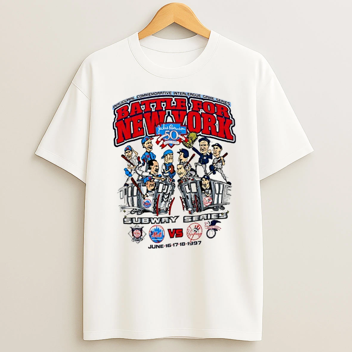 Officials New York Yankees Inaugural Commemorative Interleague Game Series Battle For New York Premium T Shirt Sweatshirt Hoodie