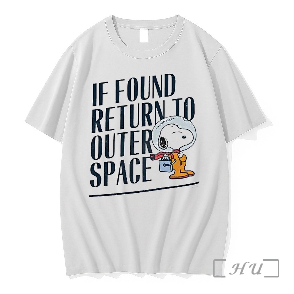 Officials Peanuts If Found Return To Outer Space Premium Shirt Sweatshirt Tee