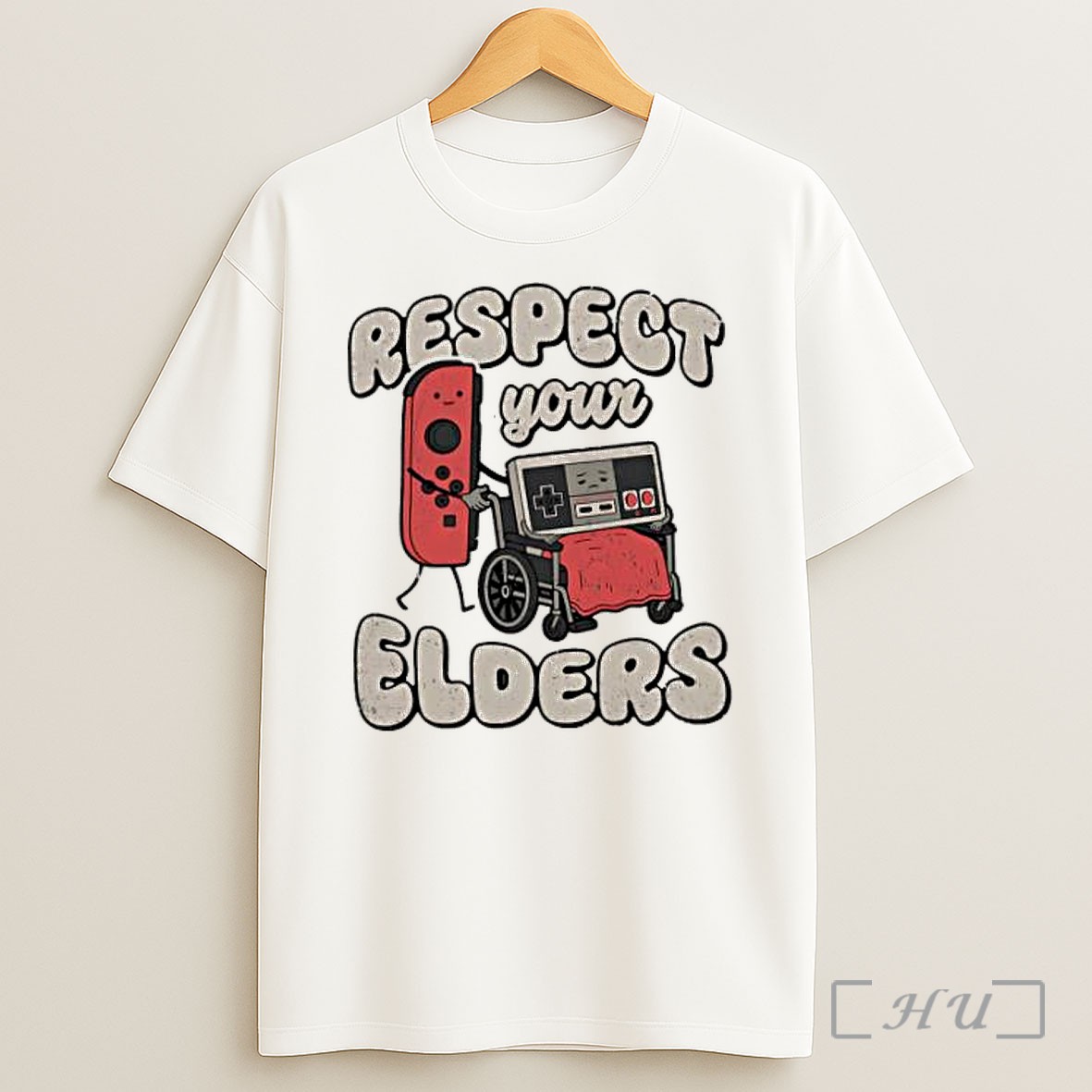 Officials Respect Your Elders Gamer Humor Switch And Nes Controller Premium Shirt Sweatshirt Tee