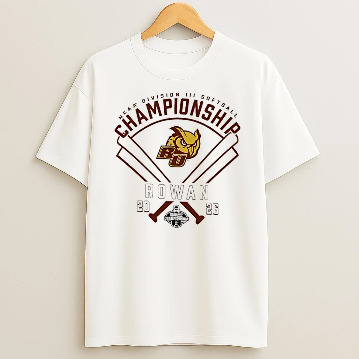 Officials Rowan 2026 Ncaa Division Iii Softball Championship Premium T Shirt Sweatshirt Hoodie