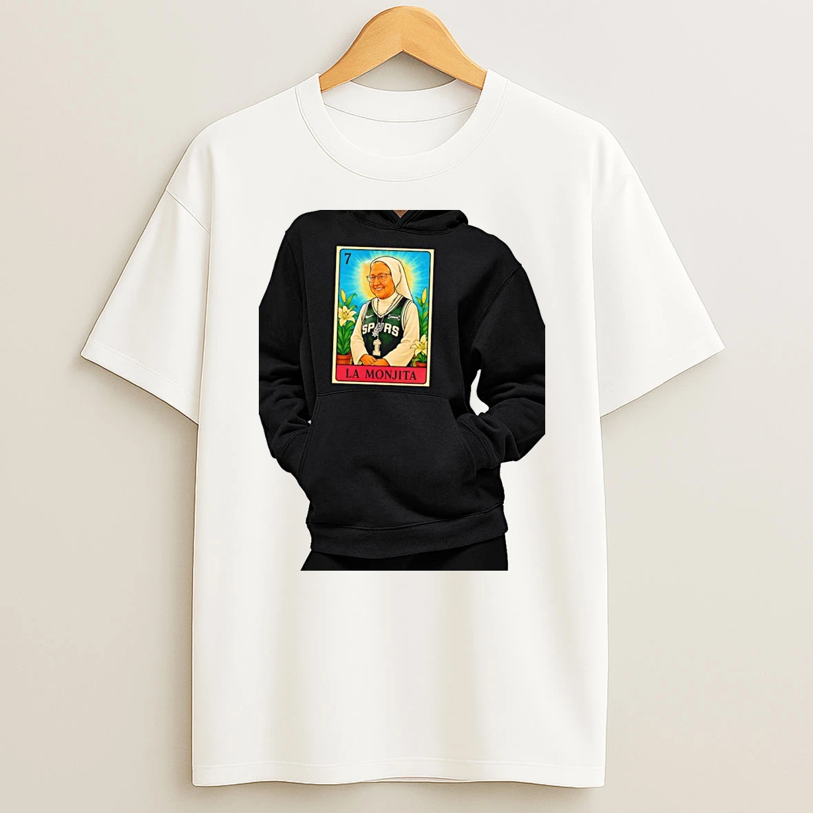 Officials San Antonio Spurs La Monjita Premium T Shirt Sweatshirt Hoodie
