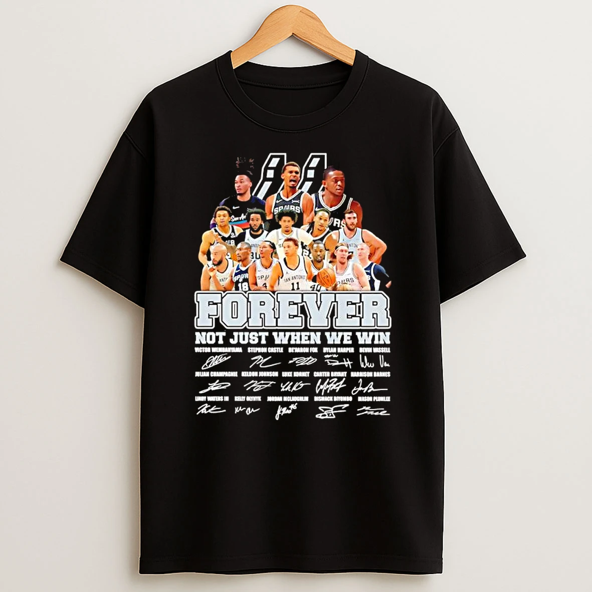 Officials San Antonio Spurs Forever Not Just When We Win Players Signatures Premium T Shirt Sweatshirt Hoodie