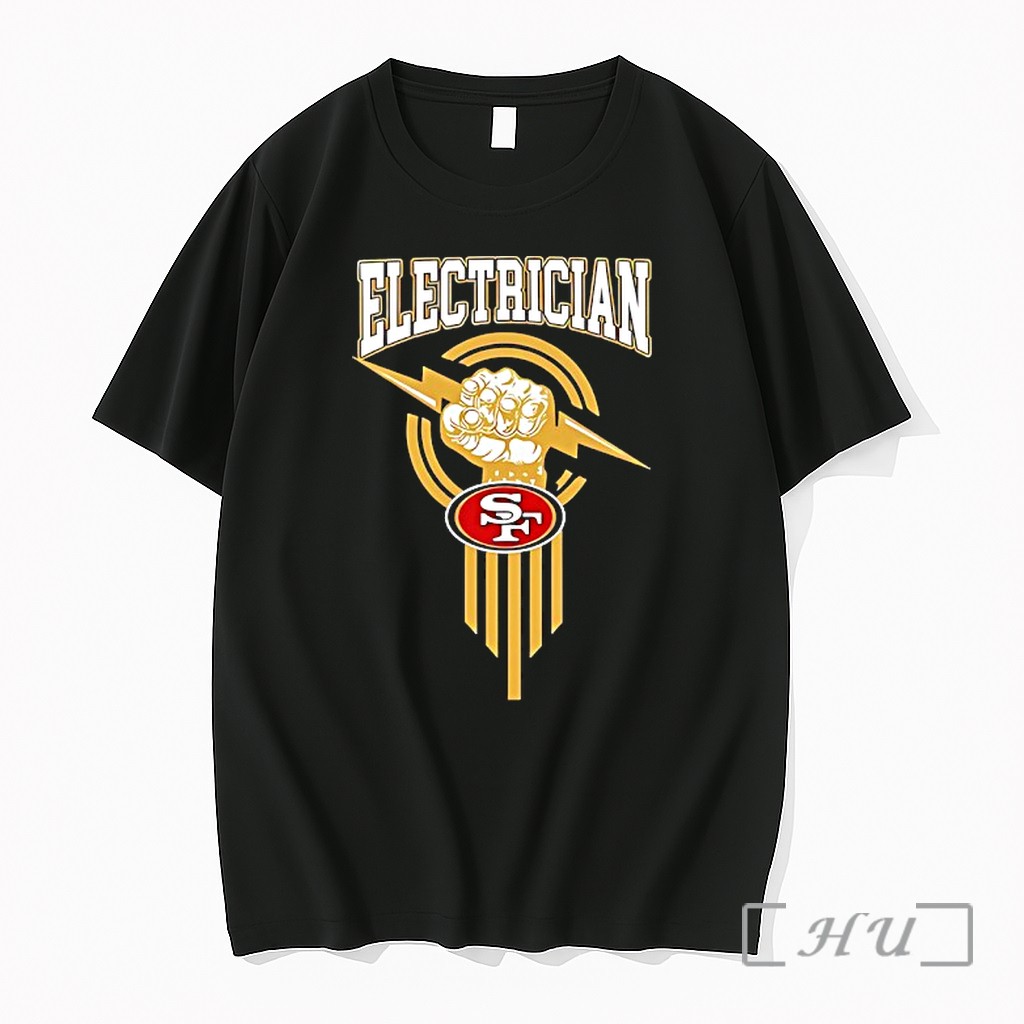 Officials San Francisco 49ers X Electrician Logo Premium Shirt Sweatshirt Tee