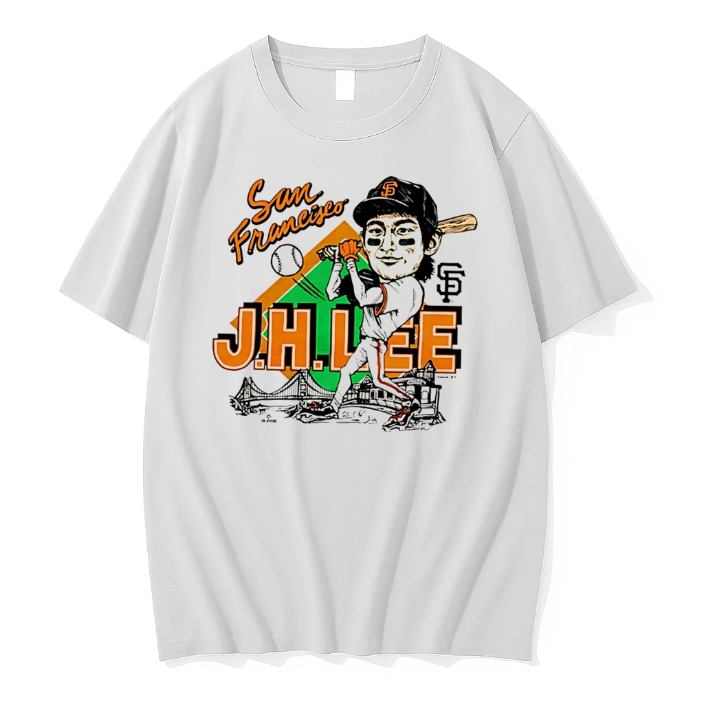 Officials San Francisco Giants Jung Hoo Lee Man Caricature Tri Blend Tee Premium T Shirt Sweatshirt Hoodie