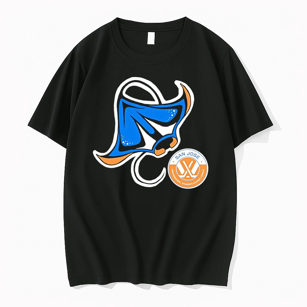 Officials San Jose Professional Womens Hockey League Manta Ray Logo Premium T Shirt Sweatshirt Hoodie