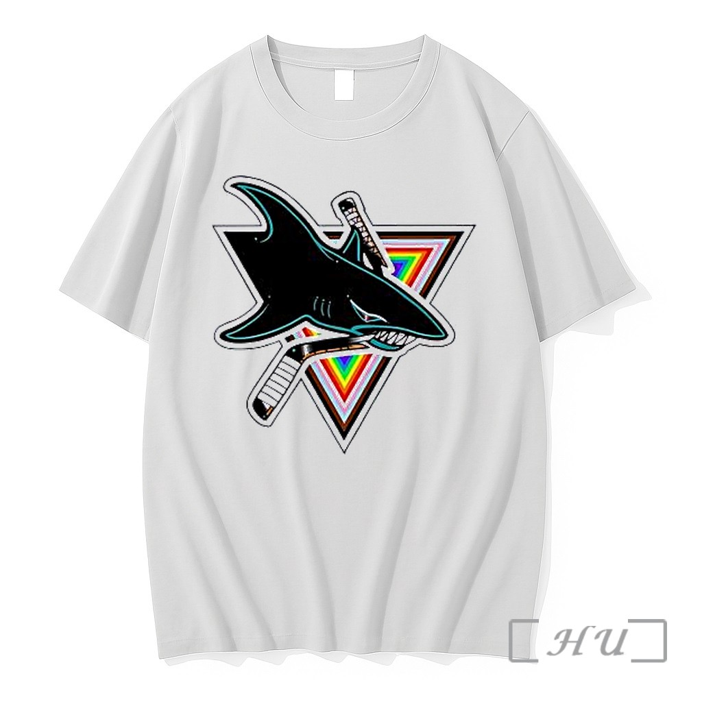 Officials San Jose Sharks Pride Logo Nhl Premium Shirt Sweatshirt Tee