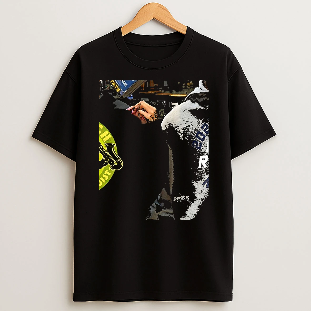 Officials Saxsquatch The Hidden Soloist Bigfoot Saxophone Premium T Shirt Sweatshirt Hoodie