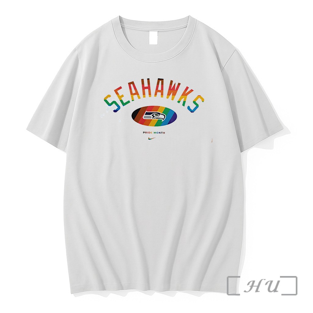 Officials Seattle Seahawks Pride Month Rainbow Logo Tee Premium Shirt Sweatshirt Tee