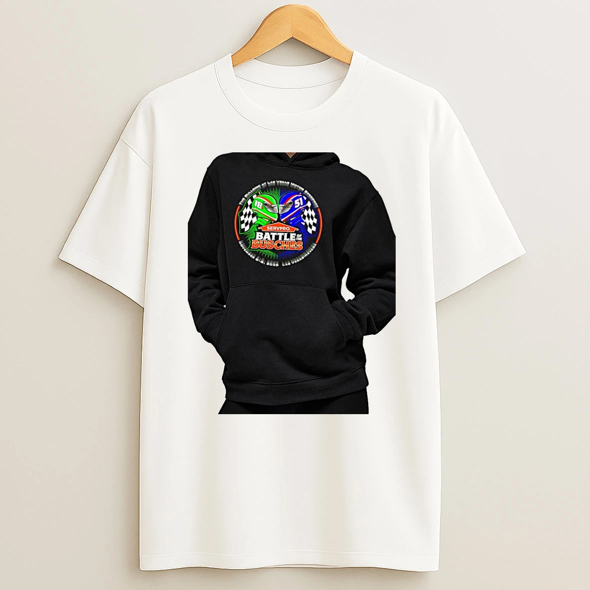 Officials Servpro Battle Of The Busches Busch Brothers Nascar Racing Las Vegas Premium T Shirt Sweatshirt Hoodie