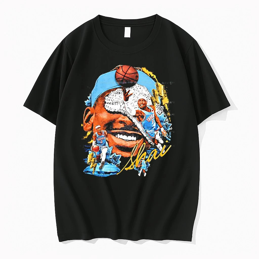 Officials Shai Gilgeous Alexander Ock Thunder Big Face Ice Lightning Premium T Shirt Sweatshirt Hoodie