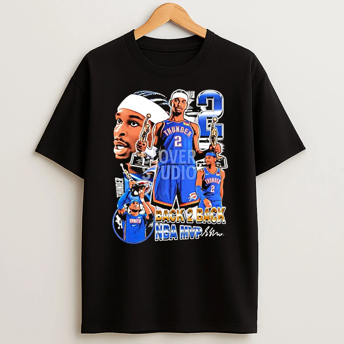 Officials Shai Gilgeous Alexander Okc Thunder Back 2 Back Nba Mvp Signature Premium T Shirt Sweatshirt Hoodie