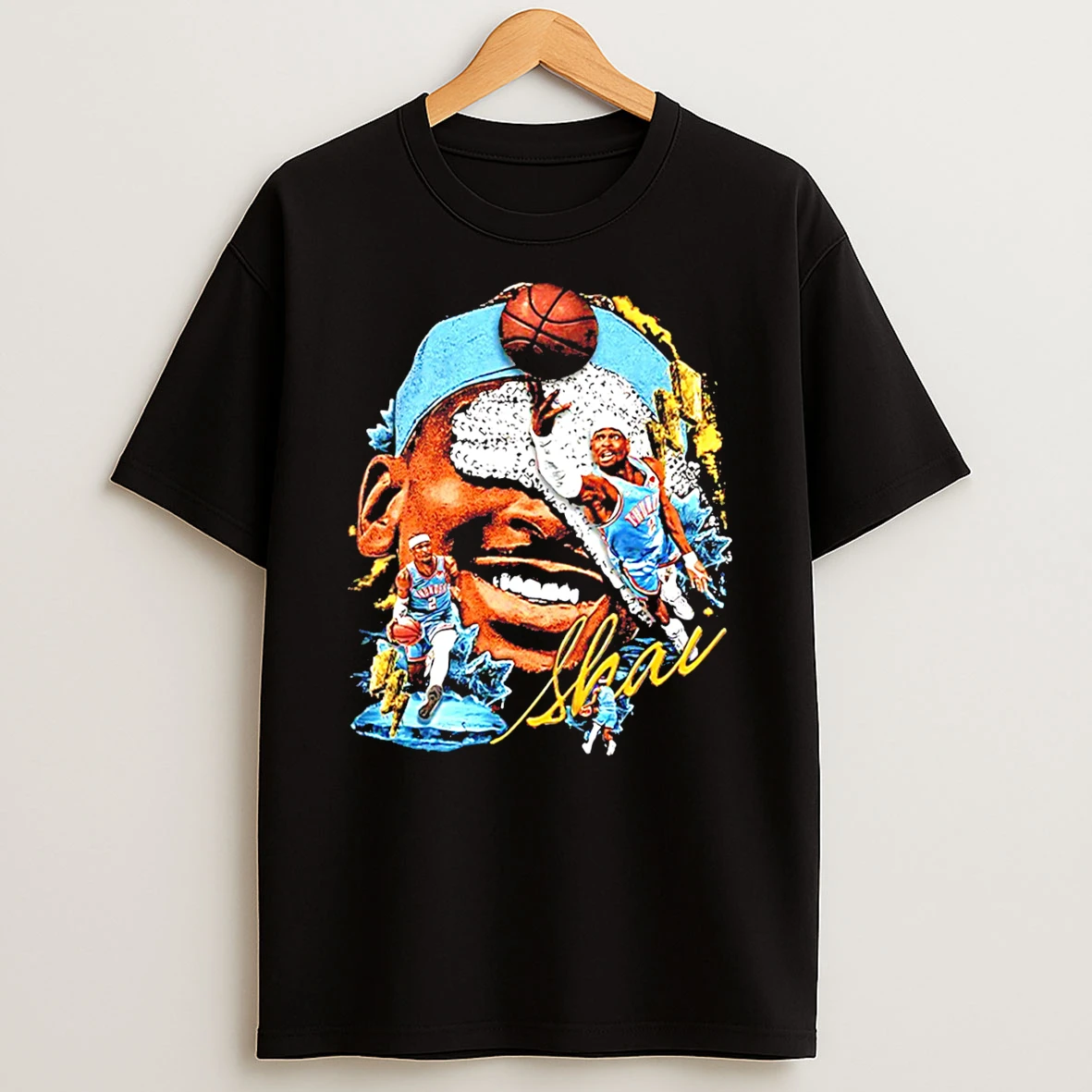 Officials Shai Gilgeous Alexander Oklahoma City Thunder Basketball Player Graphic Tee Premium T Shirt Sweatshirt Hoodie
