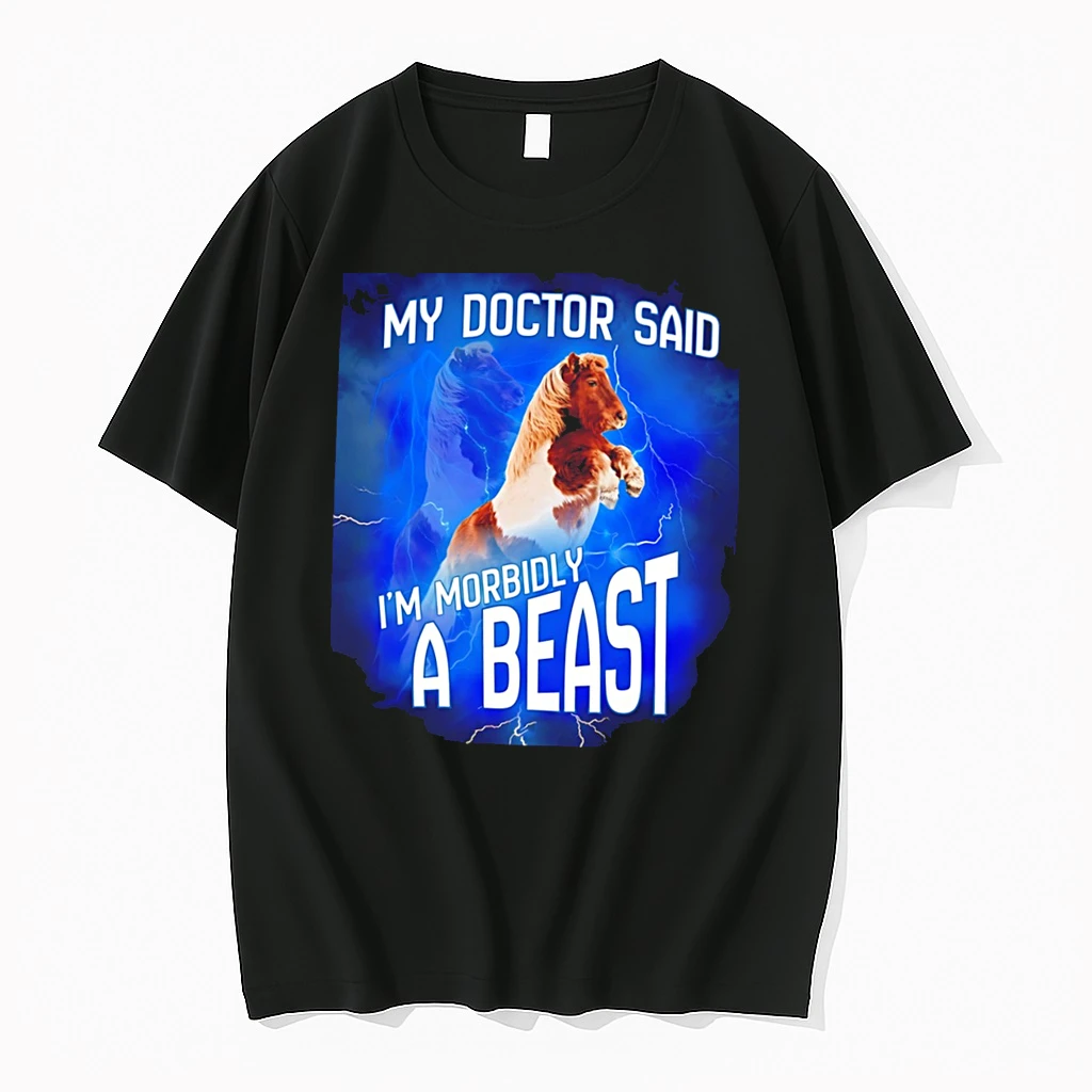 Officials Shetland My Doctor Said Im Morbidly A Beast Tee Premium T Shirt Sweatshirt Hoodie