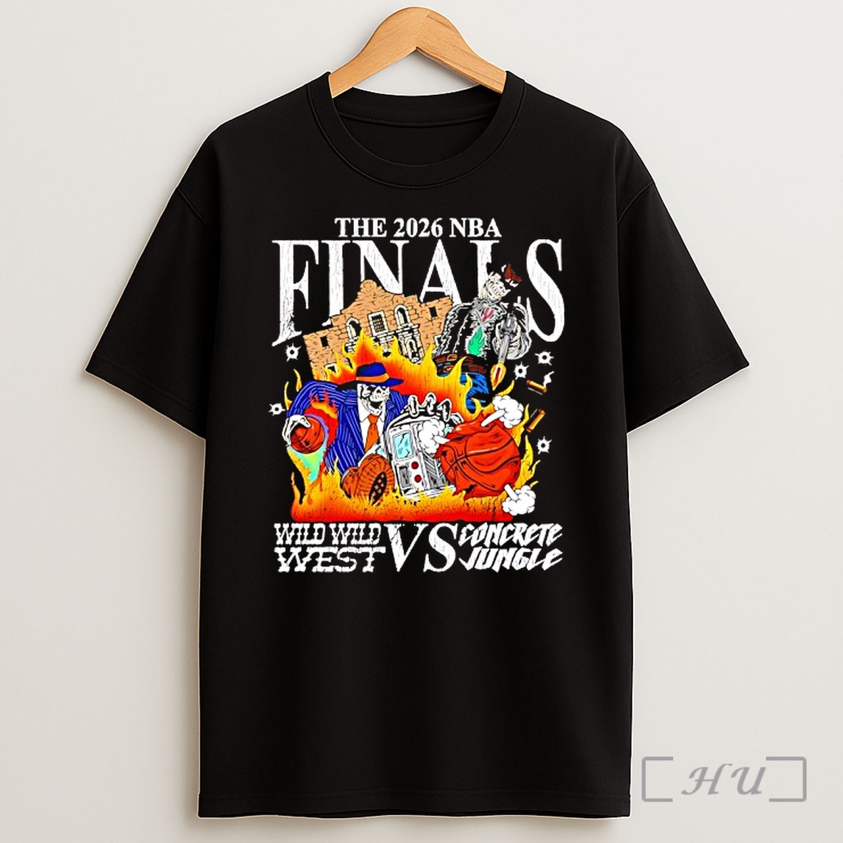 Officials Skeleton The 2026 Nba Finals Wild Wild West Vs Concrete Jungle Basketball Premium Shirt Sweatshirt Tee