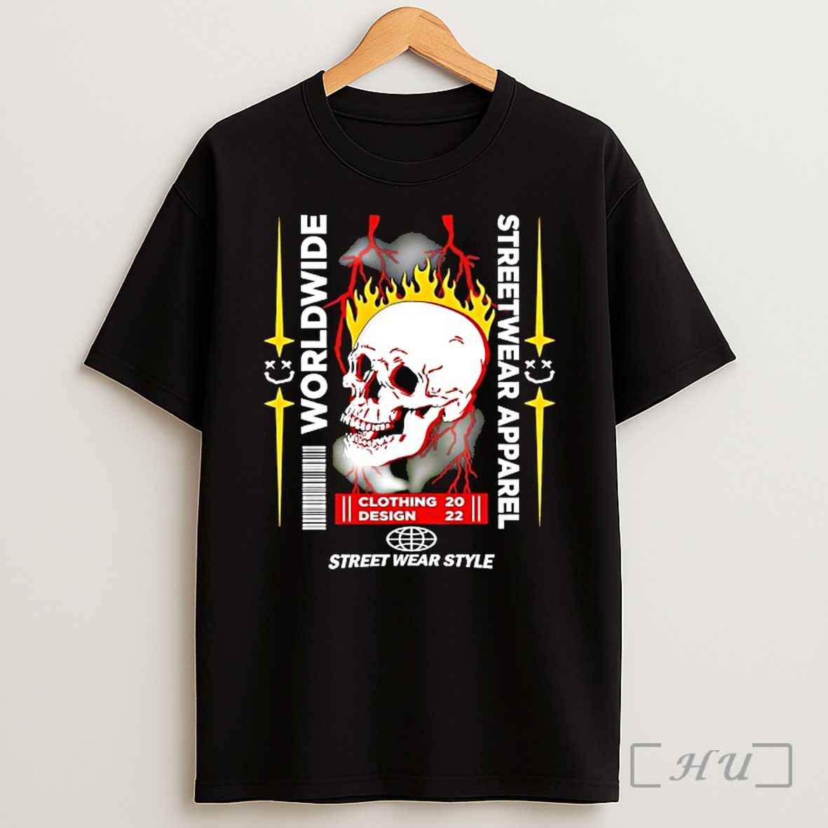 Officials Skull Fire Worldwide Street Wear Apparel Premium Shirt Sweatshirt Tee