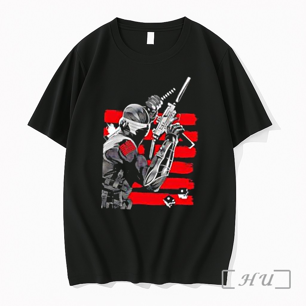 Officials Snake Eyes G I Joe Character Action Pose With Dice Premium Shirt Sweatshirt Tee