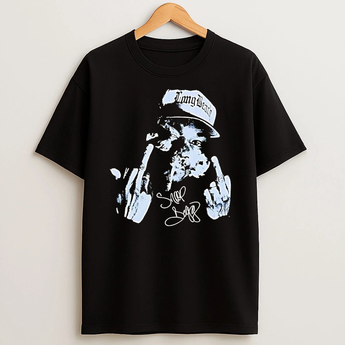 Officials Snoop Dogg Long Beach Unfiltered Vibe Middle Fingers Up 2026 Icon Black Premium T Shirt Sweatshirt Hoodie